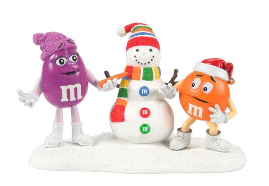 Purple & Orange Make A Snowman