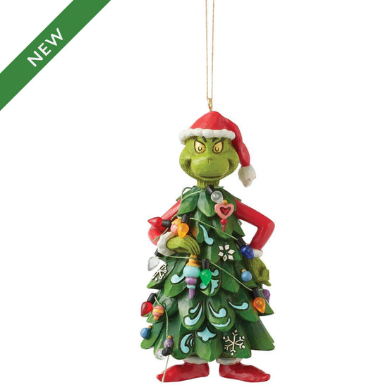 Grinch Dressed as Tree Ornament