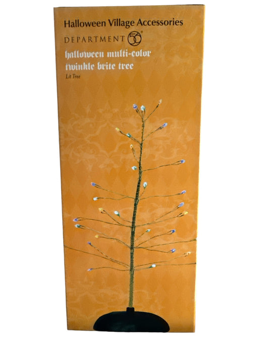 Department 56 Halloween Multi-Color Twinkle Brite Tree