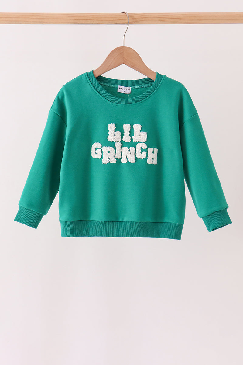 Green Grinch French Knot Mom&me Top
