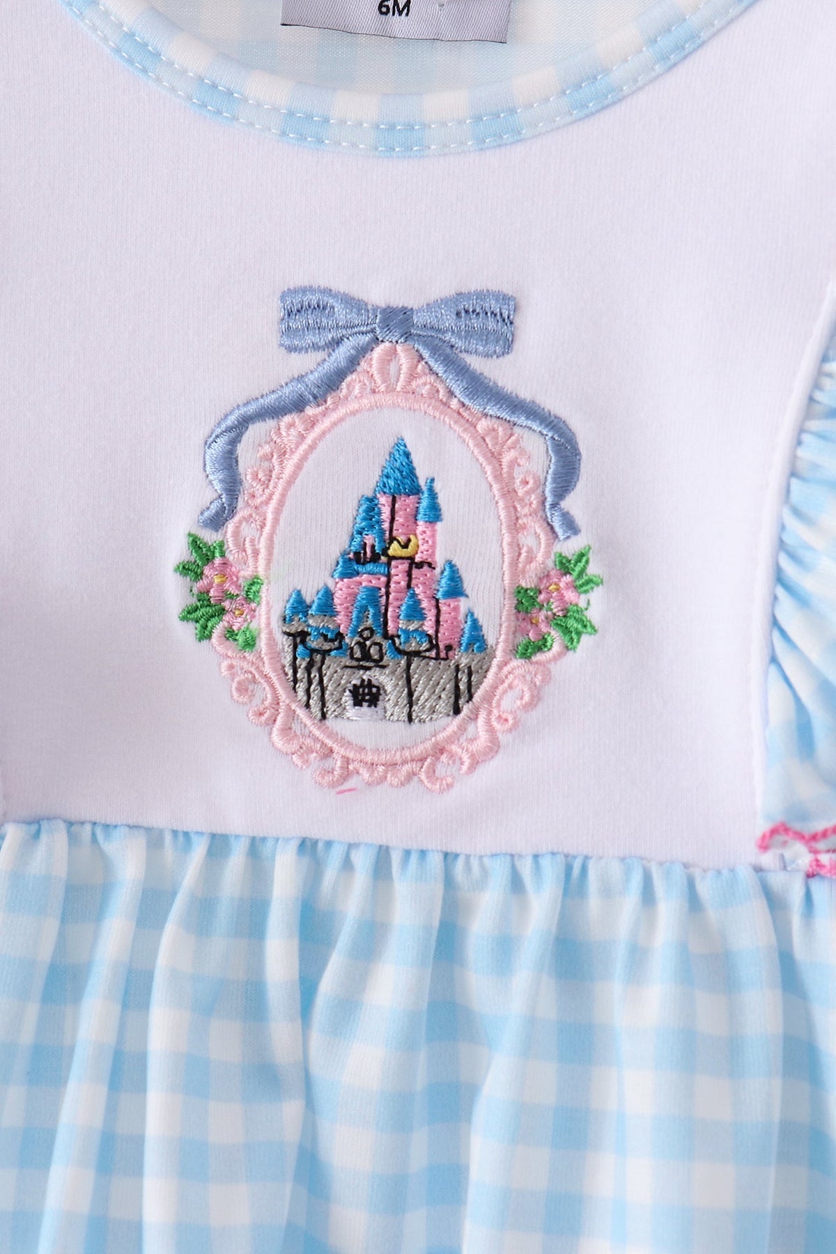 Blue Castle Embroidery Ruffle Bloomer Set