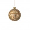 4" GLS LATTICE W/JEWEL BALL ORNAMENT