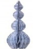 11.5" PRINTED PAPER FINIAL