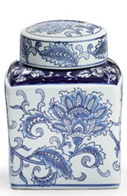 BLUE FLORAL ASSORTED PORCELAIN VASES