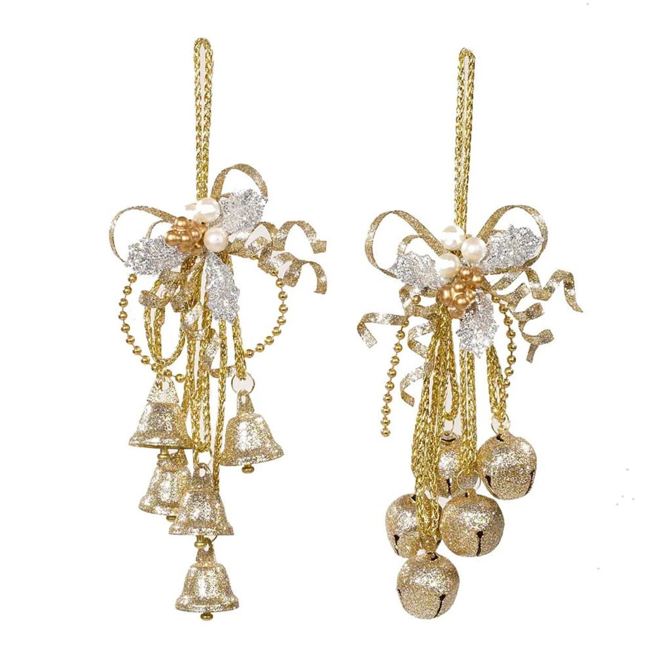 Gold Bell Cluster Ornaments