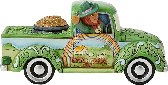Leprechaun in Green Truck - E & C Creations