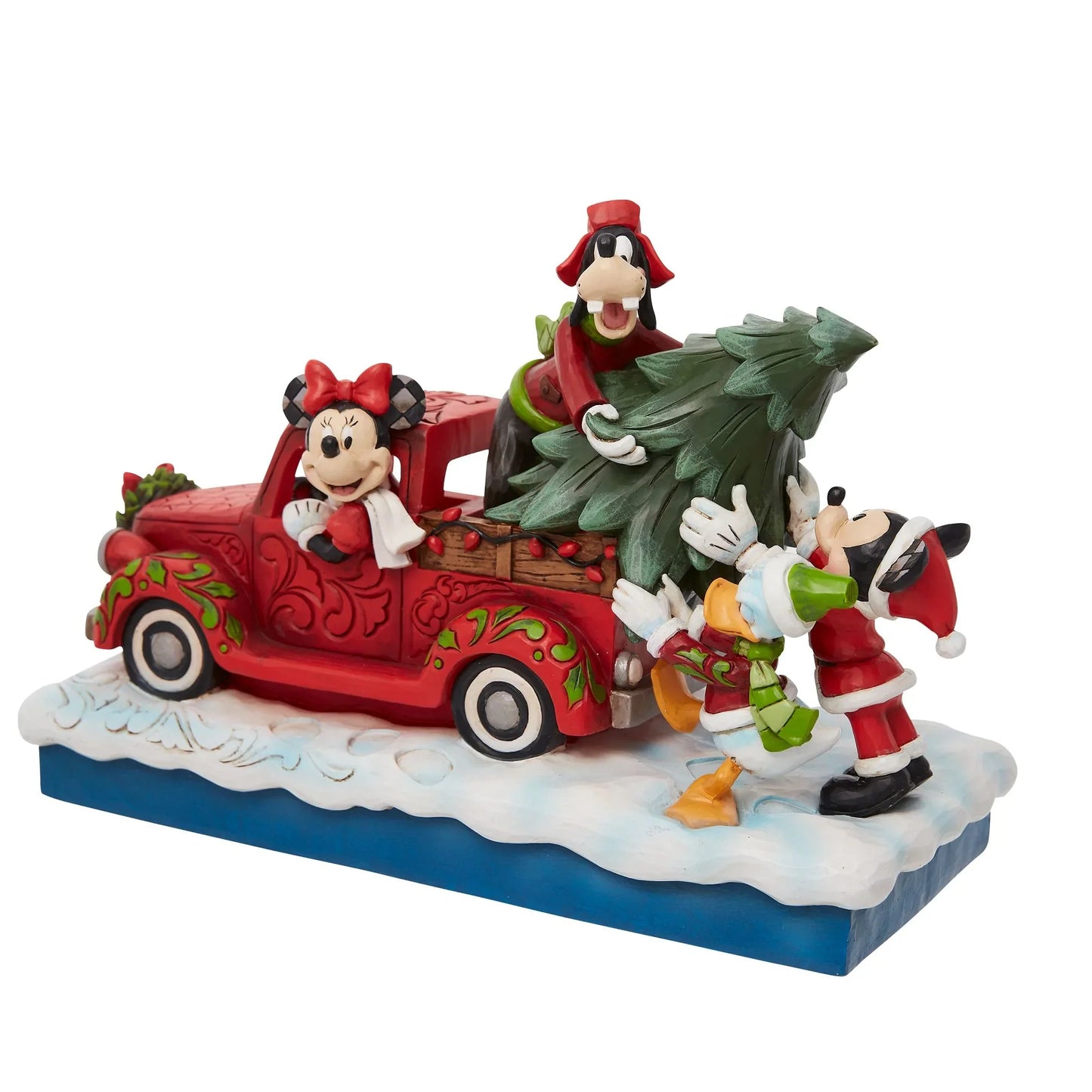 Mickey and Friends with Red Truck Statue - E & C Creations