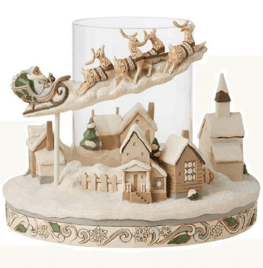 Woodland Santa Sleigh CndlRing - E & C Creations