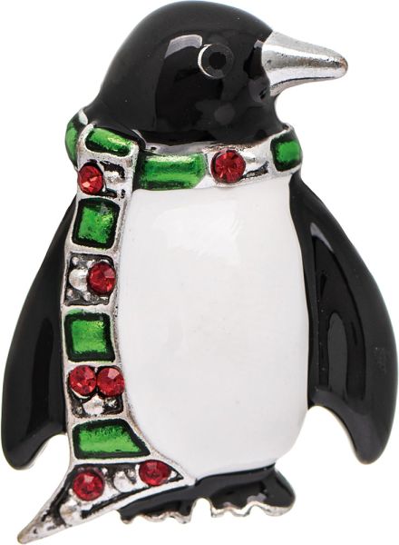Silver Holiday Chilly Penguin Pin